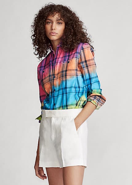 Fashionable Madras Plaid Fabric