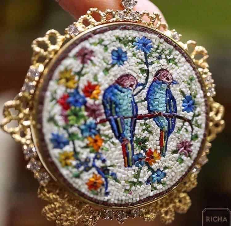 Micro Mosaic a Popular Art from the 19th Century