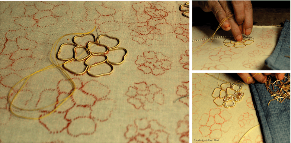 Embroidery of Gold- Zardozi Embroidery