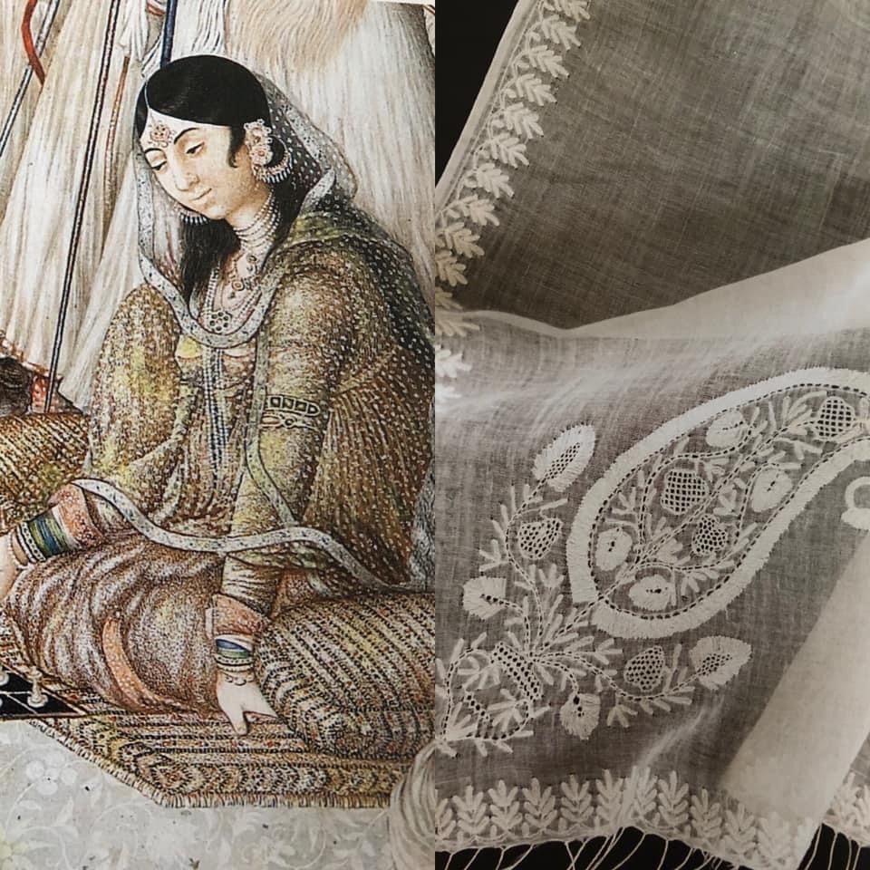 White on White Embroidery of India- Chikankari Embroidery
