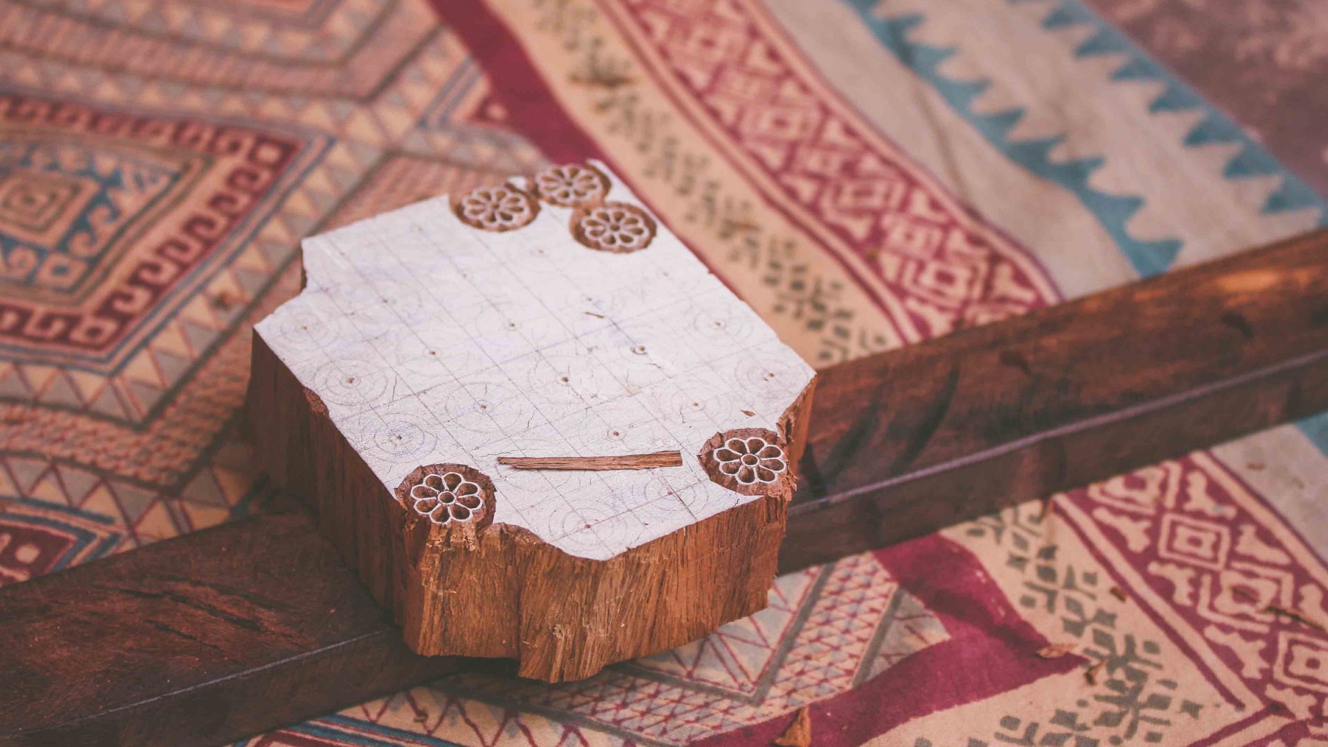 Block Printed Ghaggra